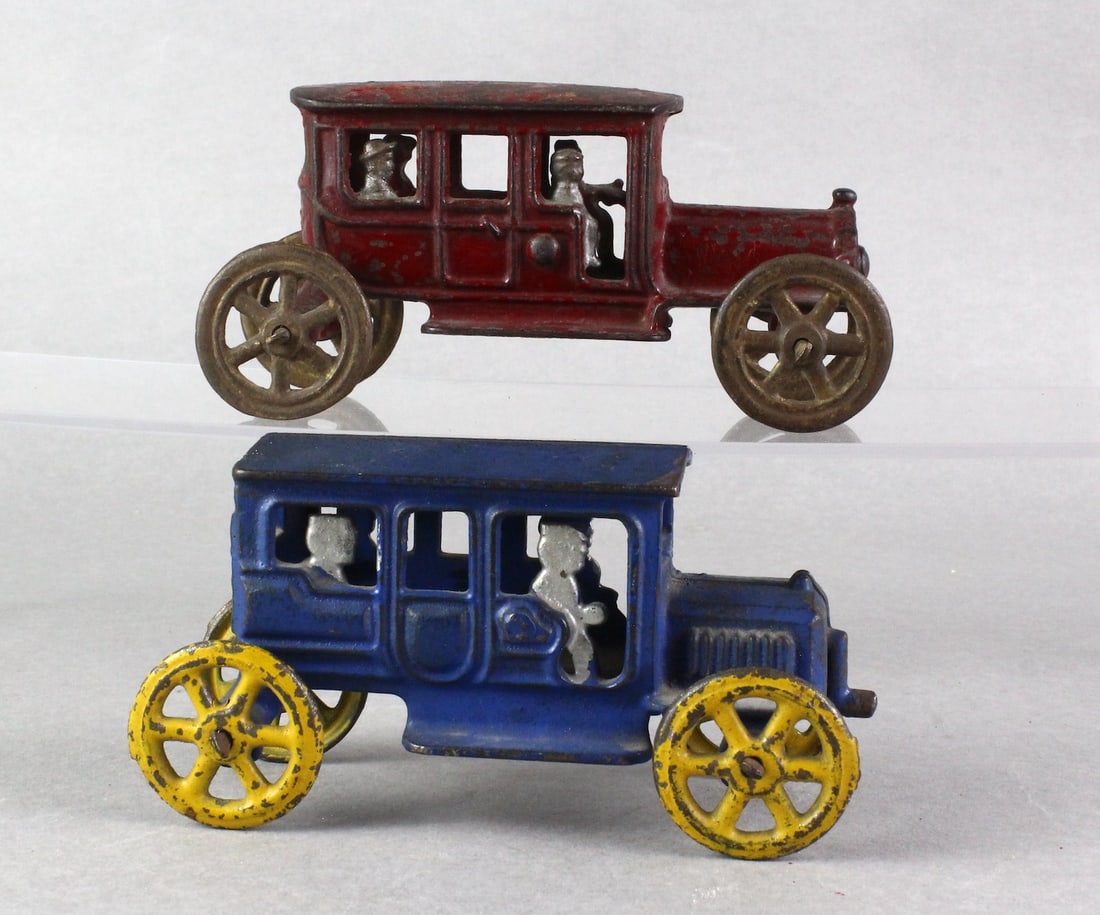 1920s Cast Iron Limousines with Passengers (1 of 4)