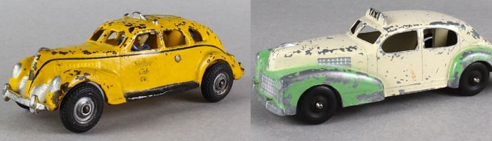Arcade and Hubley Taxi Cabs