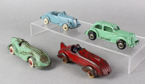 Streamlined Cast Iron Cars & Race Cars
