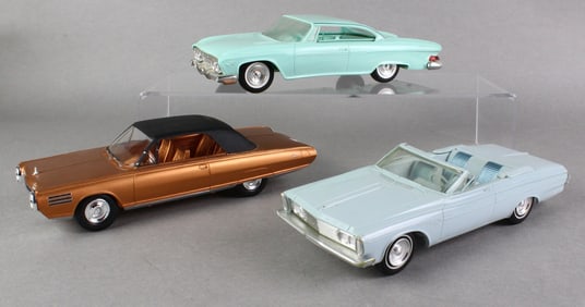 1964 Chrysler Turbine, 1961 Dodge, 1960s Ford Convertible Promo Cars