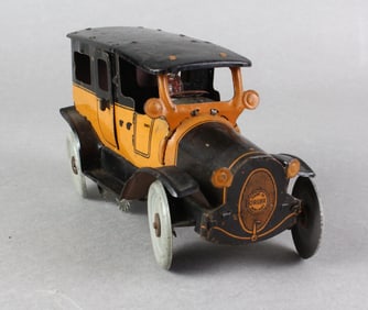 1920s German Tin Wind Up Orobr Taxi