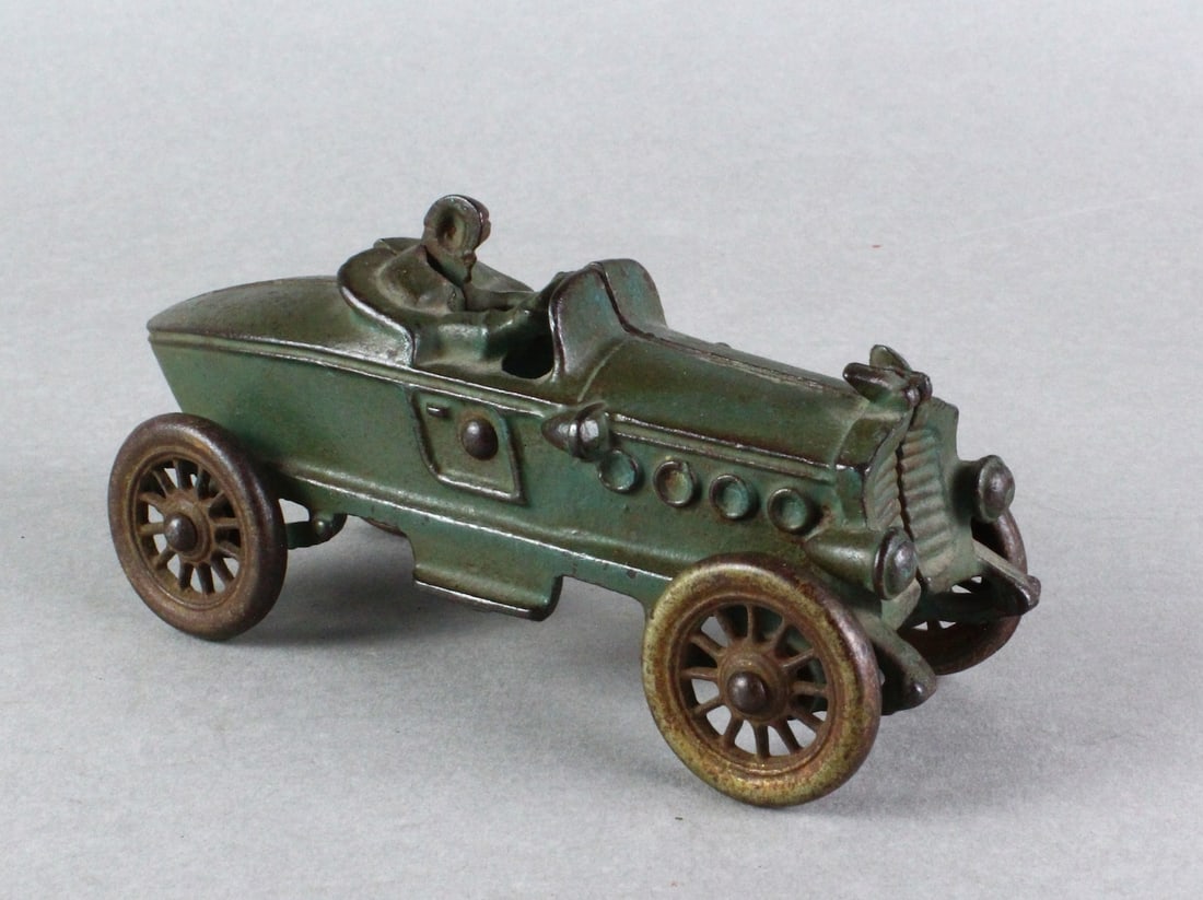 AC Williams Cast Iron Open Race Car: A.C. Williams Cast Iron Open Race Car 6 1/2 inches.