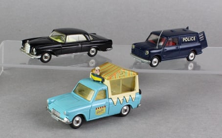 3 Corgi Toys Cars & Walls Ice Cream Truck