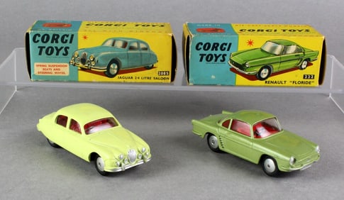 Corgi Toys Jaguar & Renault NM in Box