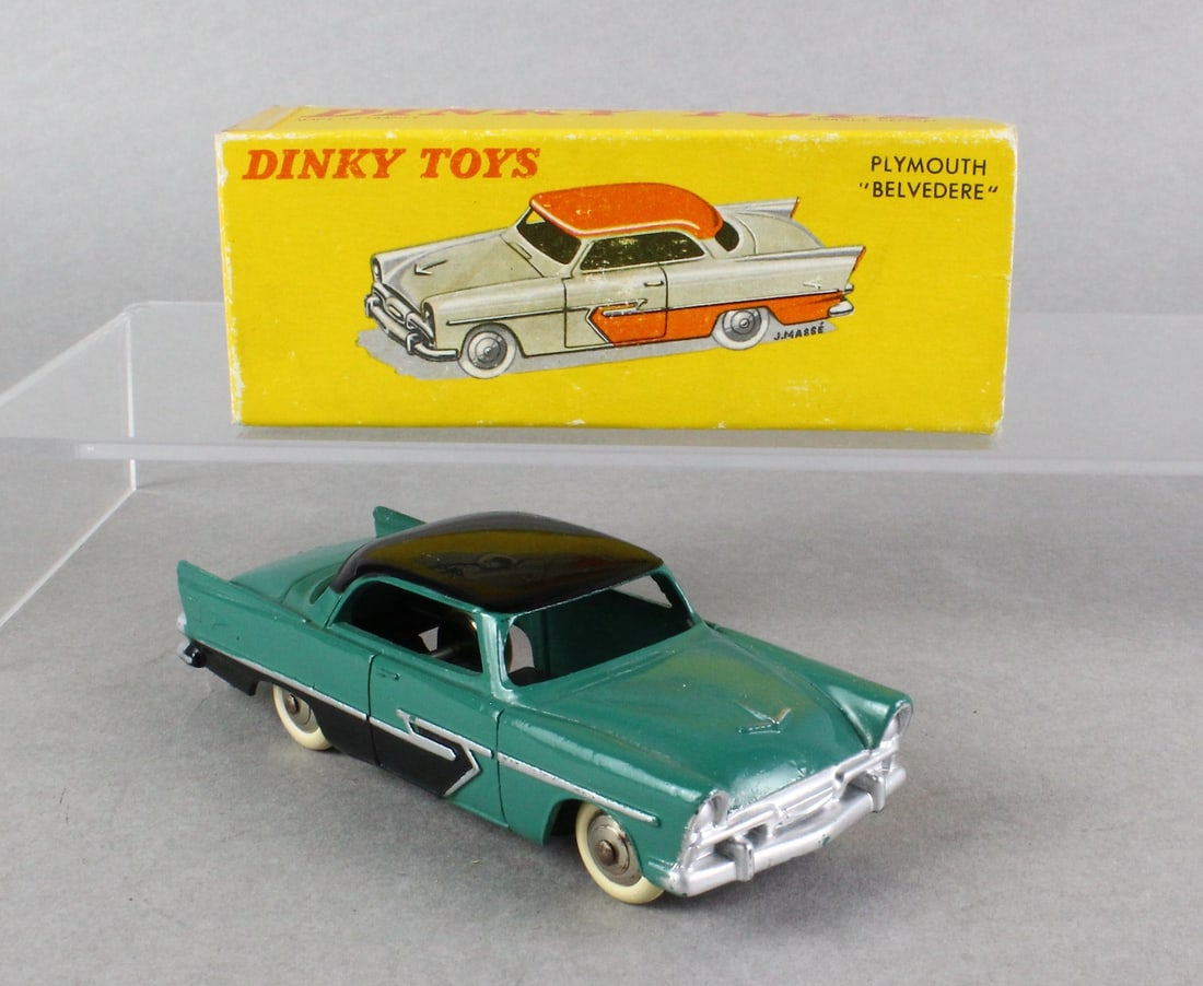 Dinky Plymouth Belvedere 24D In Box: Dinky Plymouth Belvedere 24D excellent In Box, Made in France.