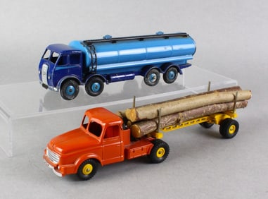 Dinky Supertoys Foden Tanker & French Log Truck