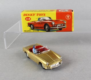 Dinky Toys Triumph Spitfire #114 w/Driver In Box