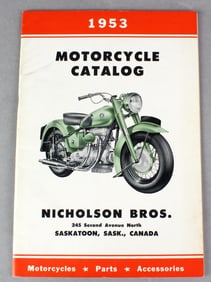 1953 Motorcycle Catalog Nicholson Bros. Canada