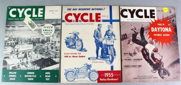 1950s Buzz & Cycle Motorcycle Magazines