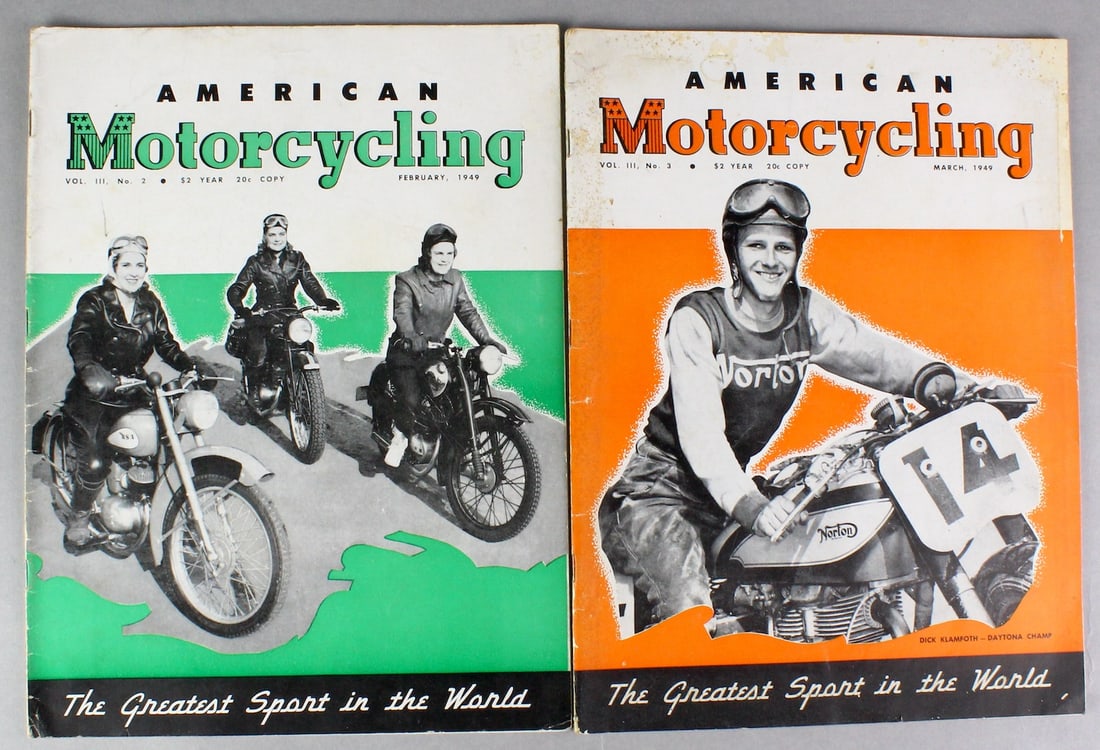 1940-1950s American Motorcycling Magazine 18 Issues (1 of 12)
