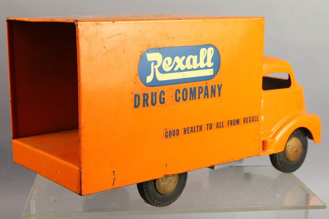 Smith Miller Rexall Truck, Pressed Steel: Smith Miller Rexall Truck, Pressed Steel, 15"