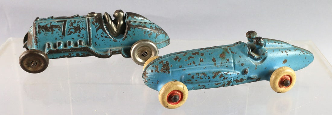 Hubley, Kenton Cast Iron Racer Lot: Hubley, Kenton Cast Iron Racer Lot, 2, 6 " each