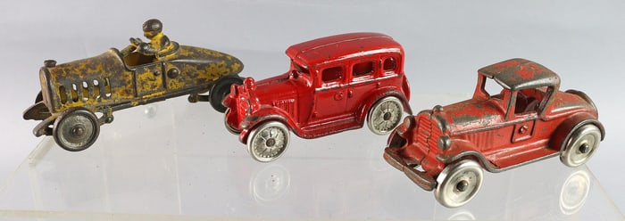 Williams  Cast Iron Car & Racer Lot 3