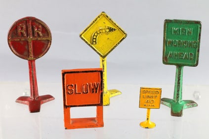 Hubley Cast Iron Street Sign Lot