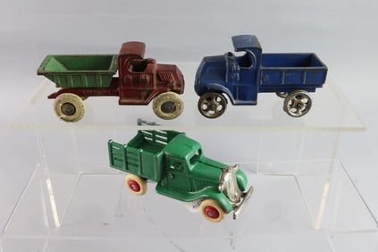 Champion, Kilgore, Hubley Cast Iron Truck Lot