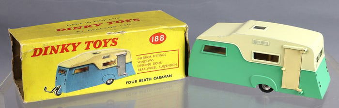 Dinky 188 Four Berth Caravan In Box