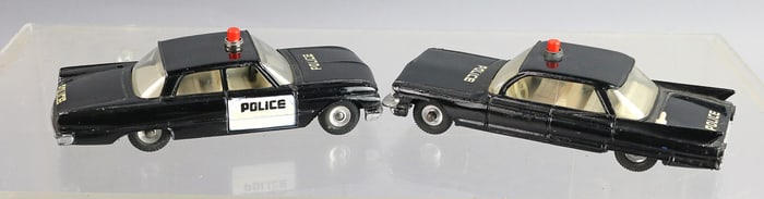 Dinky Cadillac, Ford Fairlane Police Car Lot