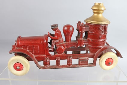 Dent Cast Iron Fire Pumper