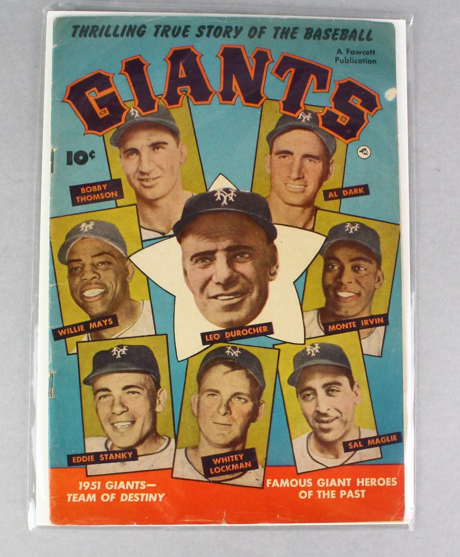 Thrilling True Story of Baseball GIANTS Comic Book (1 of 1)