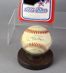 Don Sutton Signed Baseball in Case & Box