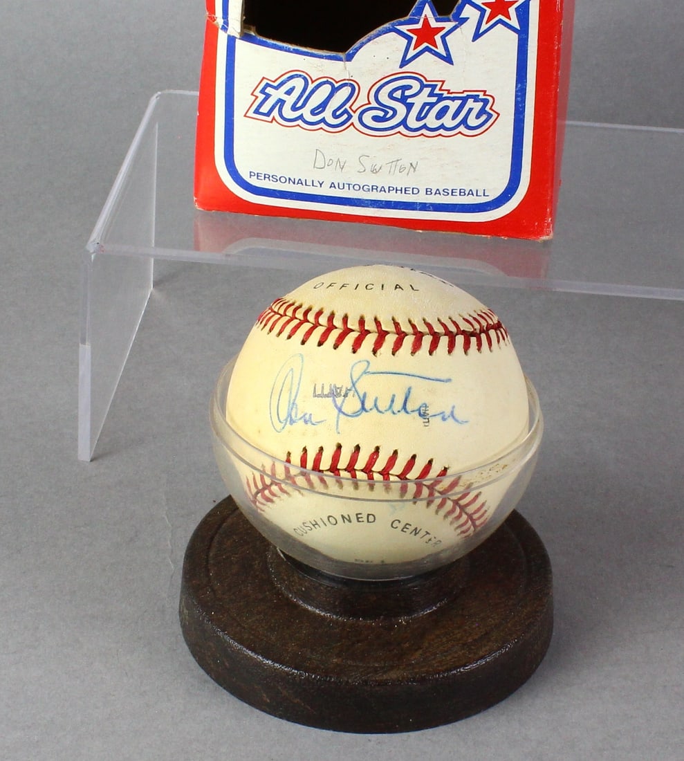Don Sutton Signed Baseball in Case & Box (1 of 2)