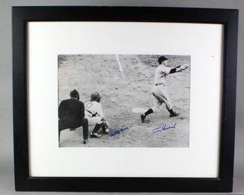 Signed Baseball Photo Mickey Owen & Tom Hendrich