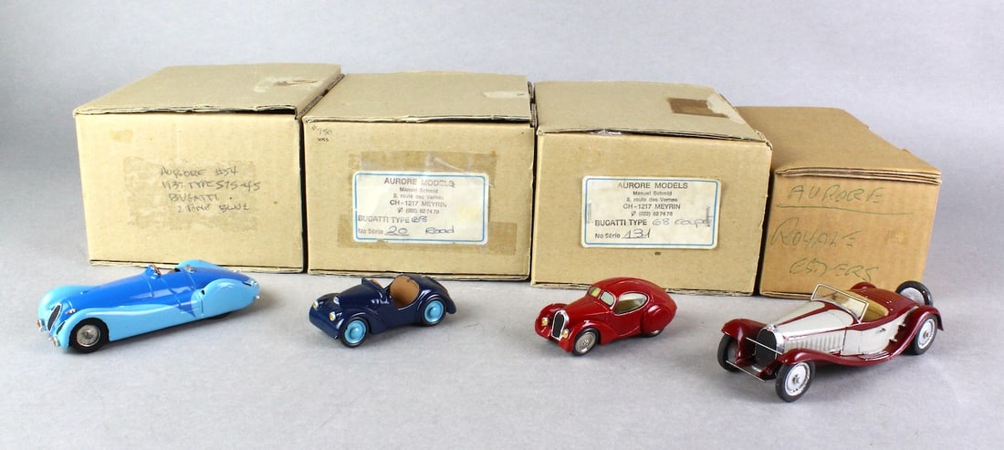 4 Aurore Models Diecast Cars in Box (1 of 4)