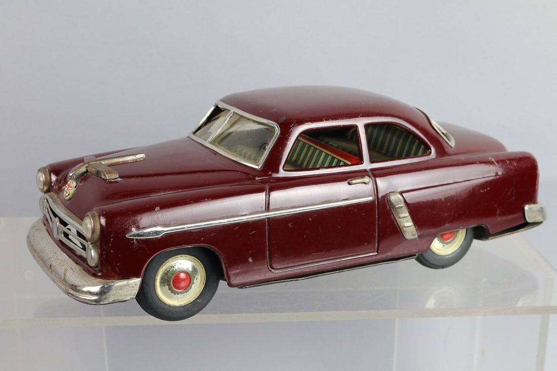 1950s Marusan Japan Tin Litho Buick Friction: 1950's Japan Tin Litho Buick Friction SAN, 10".