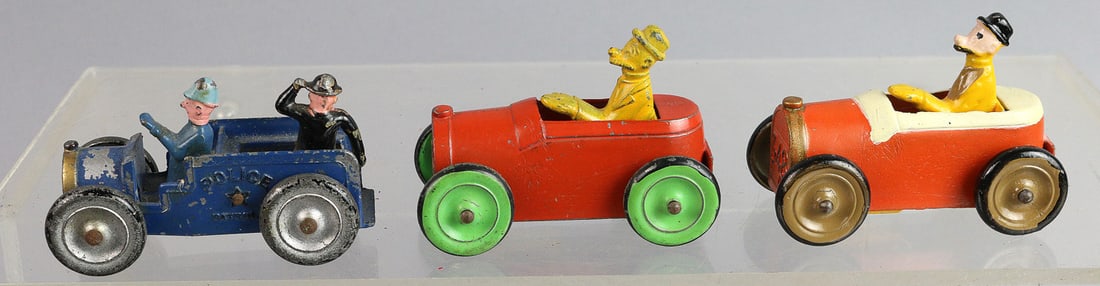 Tootsietoy Andy Gump & Police Lot: Tootsietoy Andy Gump & Police Lot, 3. 3"