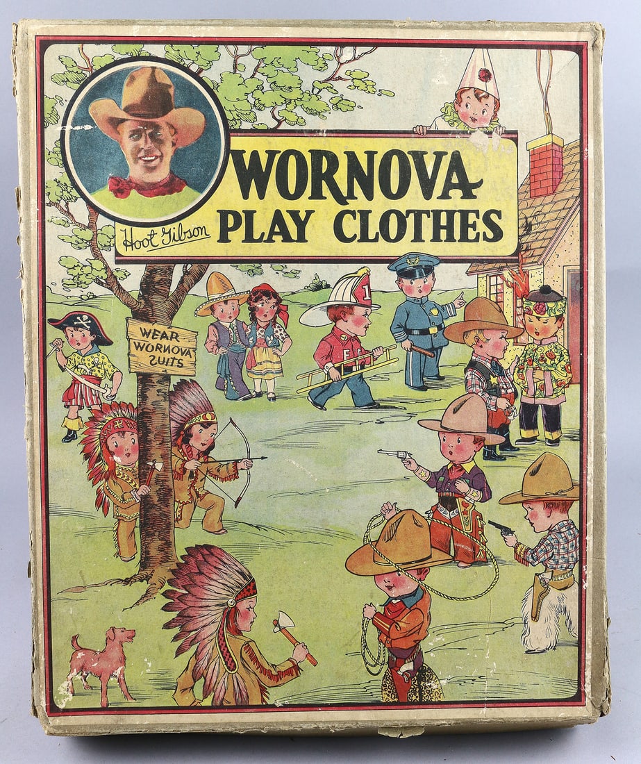 Hoot Gibson Wornova 1930's Halloween Police Costume in Box: Wornova Hoot Gibson 1930's Halloween Police Costume in Box, 14 inches, great period graphics.