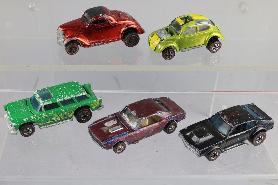 Hot Wheels Redline Lot: Hot Wheels Redline Lot, Cust Camaro, Mighty Maverick, Cust VW,