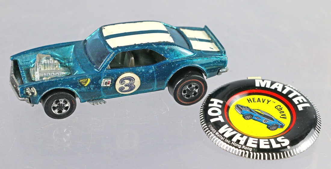 Hot Wheels Redline Heavy Chevy Aqua w Badge: Hot Wheels Redline Heavy Chevy Aqua w Badge