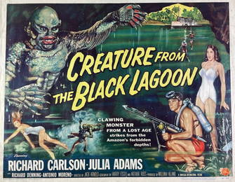 1954 Creature From the Black Lagoon Movie Poster