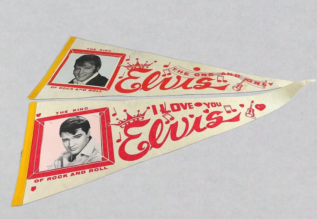 Elvis Pennant Lot, 1960's: Elvis Pennant Lot, 2. 1960's