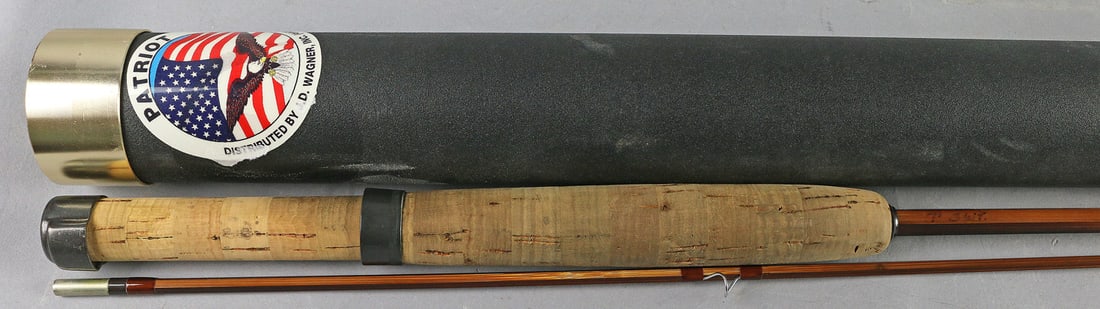 JD Wagner Rodmaker Custom Bamboo Fly Rod: JD Wagner Rodmaker Patriot Custom Bamboo Fly Rod, handmade, USA, 7', 3 wt, 2pc w case, 1495.00 retail