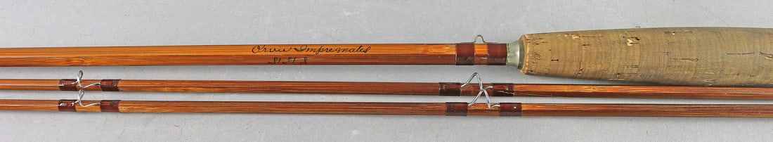 Orvis Impregnated Bamboo Fly Rod S/S/S: Orvis Impregnated Bamboo Fly Rod S/S/S, 2 tips, 8'9" w case, superlative!