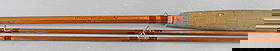 Orvis Impregnated Bamboo Fly Rod S/S/S: Orvis Impregnated Bamboo Fly Rod S/S/S, 2 tips, 8'9" w case, superlative!