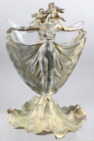 Joseph Emil Nestor Art Nouveau Figural Vase