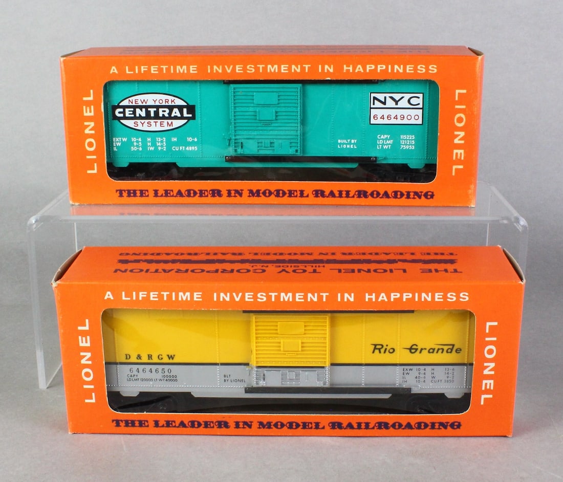 Lionel Box Cars Mint in Box 6464-900, 6464-650 (1 of 6)