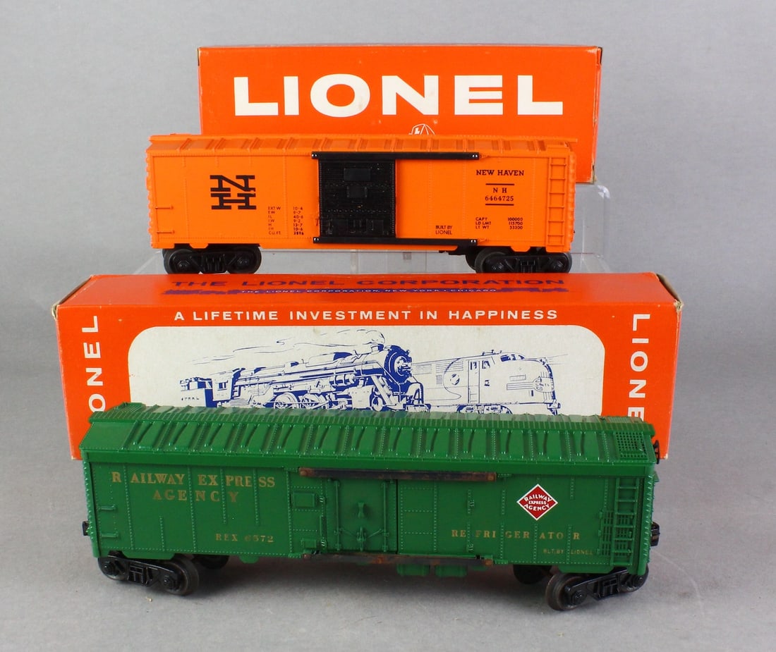 Lionel 6572 REA, & 6464-735 Box Car in Box (1 of 5)