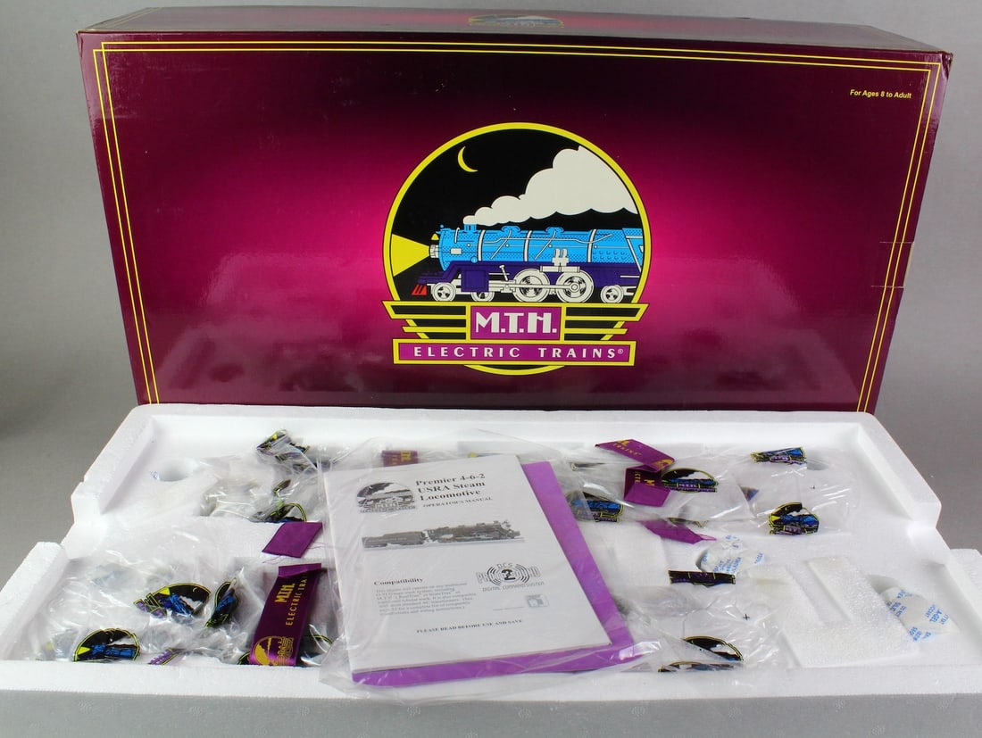 MTH B&O USRA Heavy Pacific Steam Engine MIB: MTH Baltimore & Ohio 4-6-2 USRA Heavy Pacific Steam Engine in box. Appears to me near mint to never run.