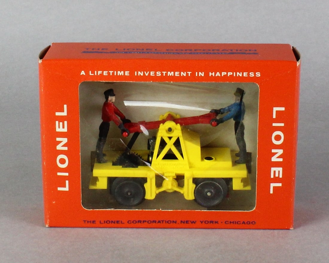 Lionel 65 Motorized Hand Car Mint in Box: Lionel 65 Motorized Hand Car Mint in Box. Does not appear to have ever been removed, cellophane tearin.