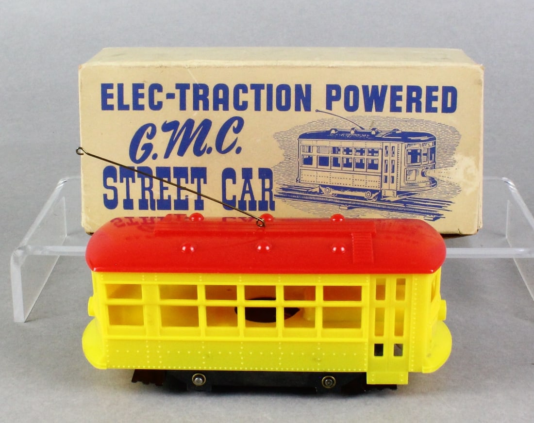 G.M.C. Street Car Traction Trolley Mint in Box: G.M.C. Elec-Traction Powered Street Car Traction Trolley Mint in Box.