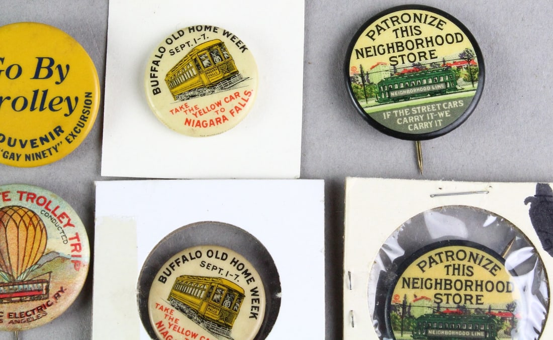 1890s -1900s Trolley Button Pinbacks - 3