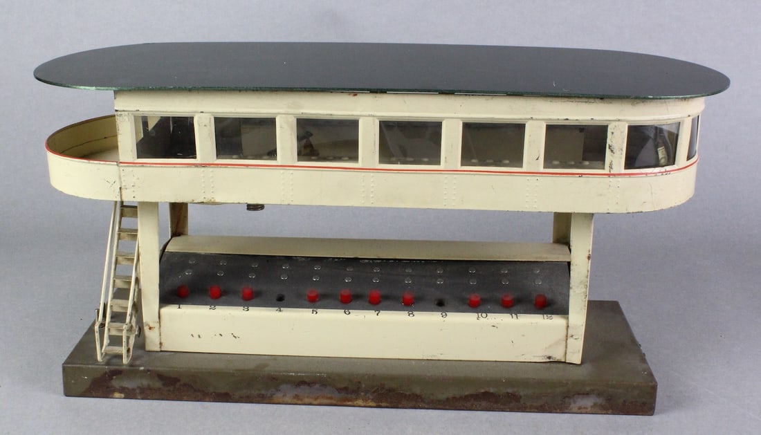 Marklin Gauge 1 Control Tower Station: Marklin G 1 Control Tower Station- 12 switch control. 17 inches wide.