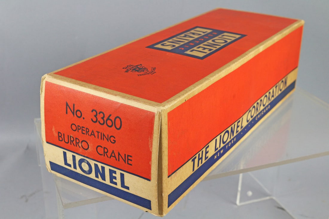 Lionel 3630 Operating Burro Crane in Box: Lionel 3630 Operating Burro Crane in Box