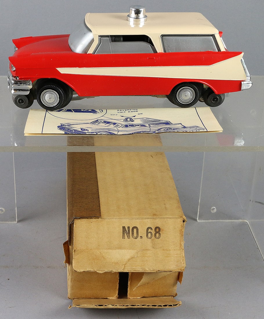 Lionel No 68 Chevy Inspector Car In Box Ex: Lionel No 68 Chevy Inspector Car In Box Ex