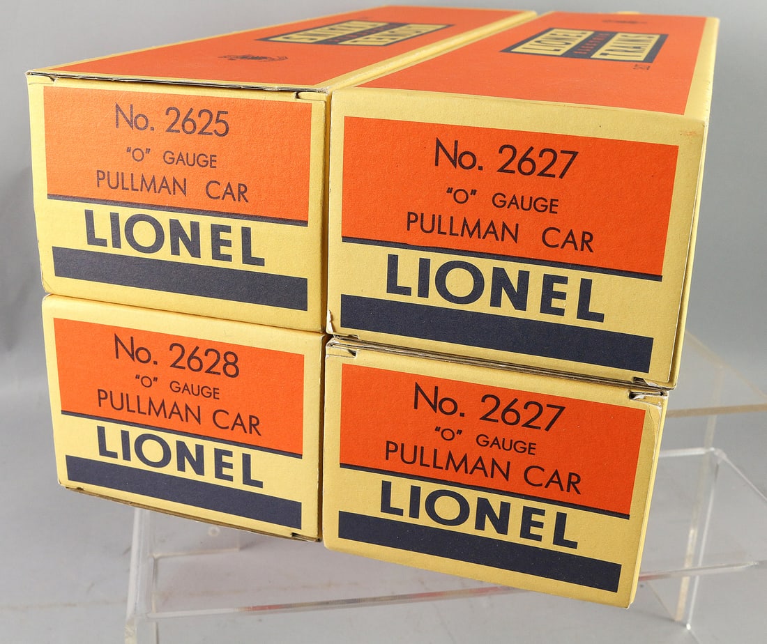 Lionel Pullman Lot: Lionel Pullman Lot, 2625, 2627, 2628, boxes