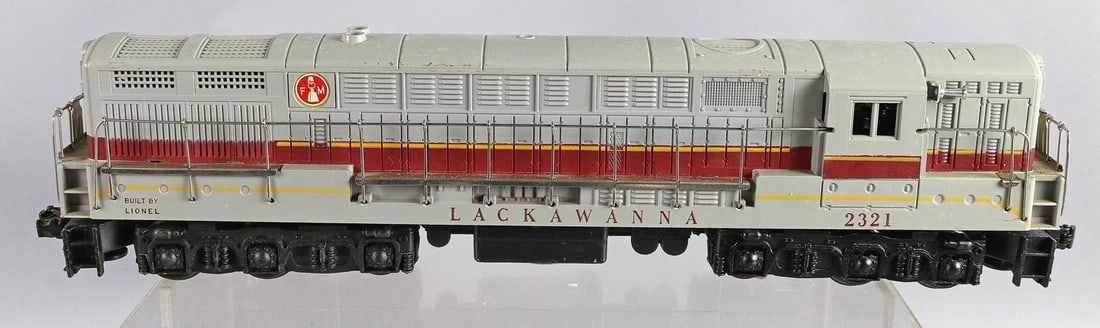 Lionel 2321 Post War Lackawanna In Box: Lionel 2321 Post War Lackawanna Excellent to never run, in box with papers.
