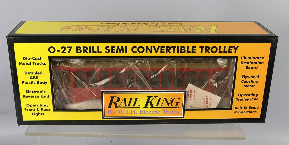 Rail King Brill Semi Convertible Trolley in Box NM: Rail King Brill Semi Convertible Trolley in Box NM